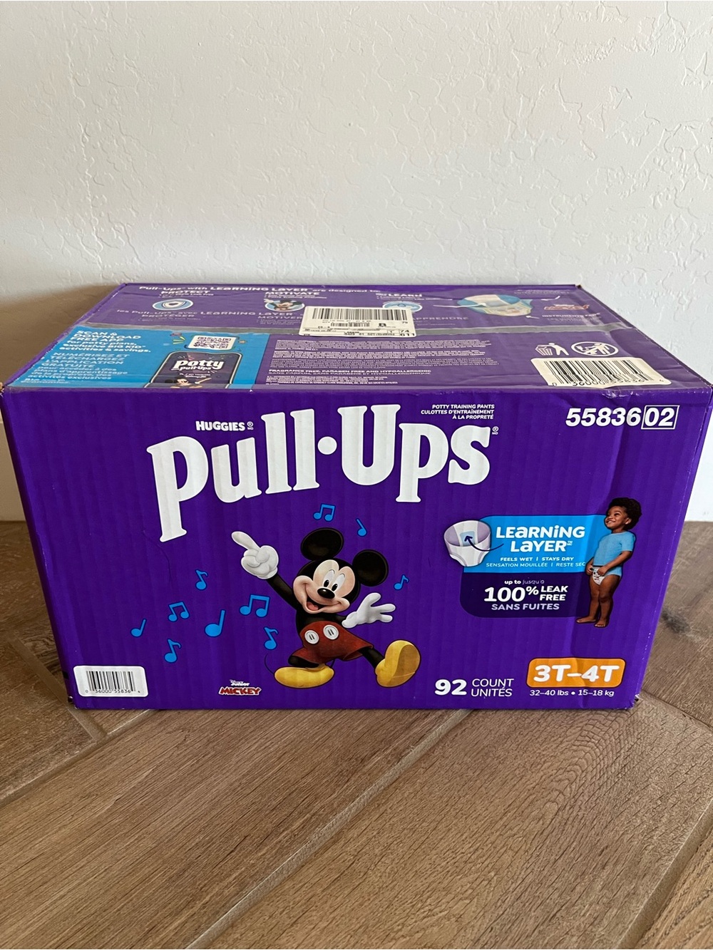 Huggies Pull-Ups Potty Training Pants Mickey - Purple NIB 92 count $30